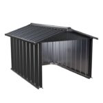 Garage pour tondeuse robotisée avec toit en pente